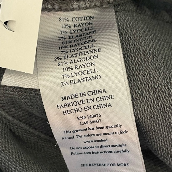 Faherty Stretch Terry Gray Pants with Classic Design 31/30 NWOT - Picture 8 of 9